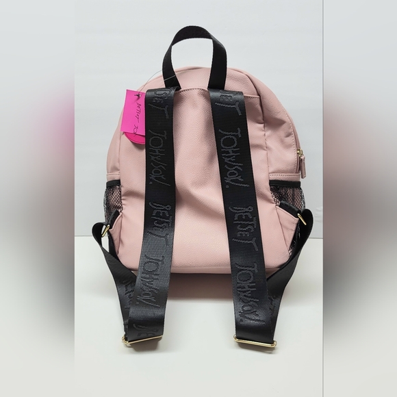 NWT Betsey Johnson Blush XO Josie Quilted Backpack w/ Removable Heart Pouch